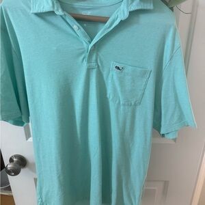 Men's Aqua Polo Shirt Vinyard Vines